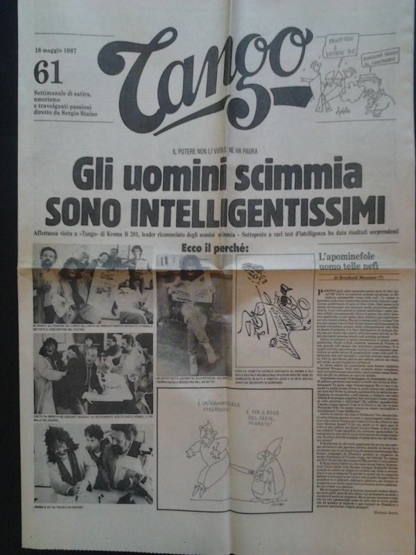 Tango. Settimanale di satira, umorismo e travolgenti passioni, diretto da …