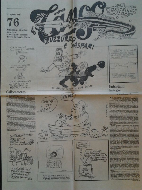 Tango. Settimanale di satira, umorismo e travolgenti passioni, diretto da …