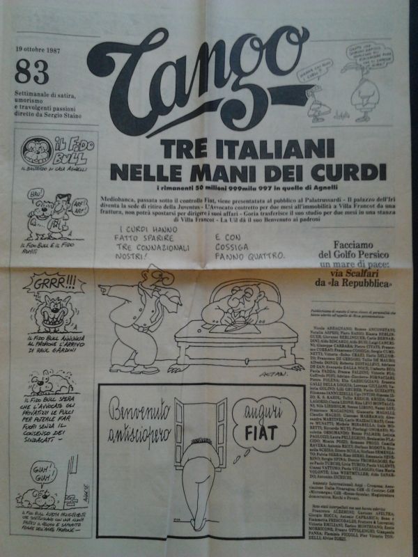 Tango. Settimanale di satira, umorismo e travolgenti passioni, diretto da …