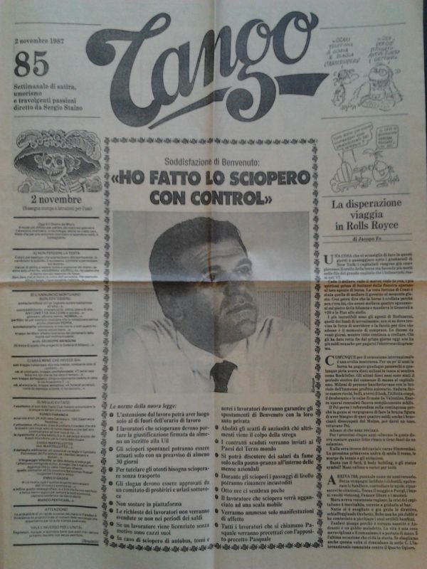 Tango. Settimanale di satira, umorismo e travolgenti passioni, diretto da …