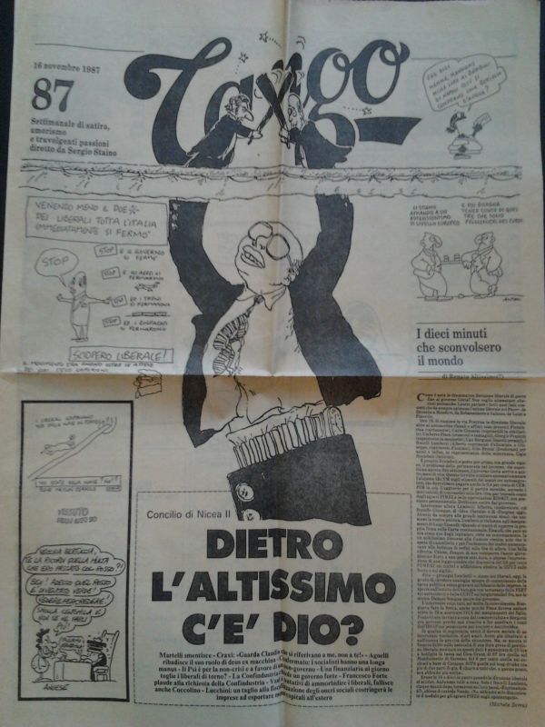 Tango. Settimanale di satira, umorismo e travolgenti passioni, diretto da …