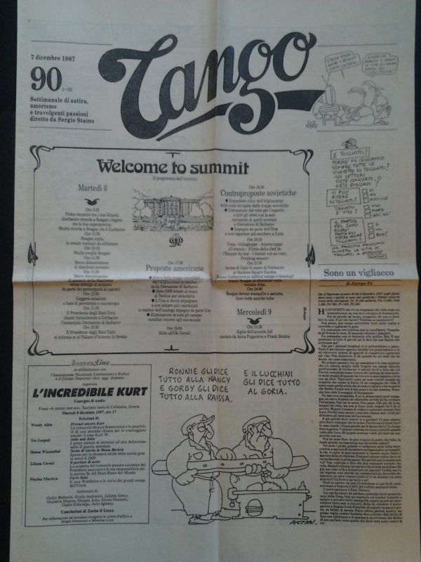 Tango. Settimanale di satira, umorismo e travolgenti passioni, diretto da …