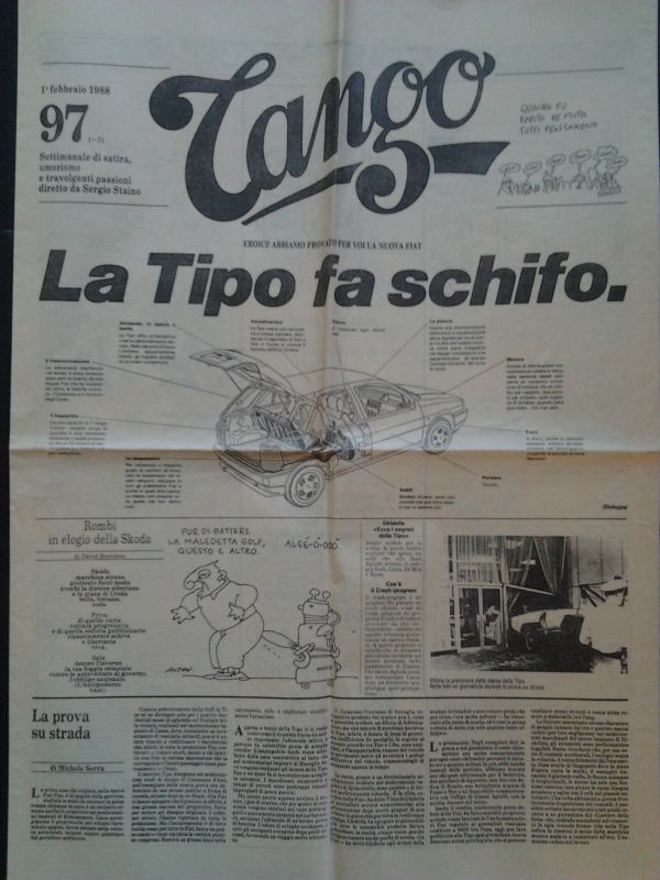 Tango. Settimanale di satira, umorismo e travolgenti passioni, diretto da …