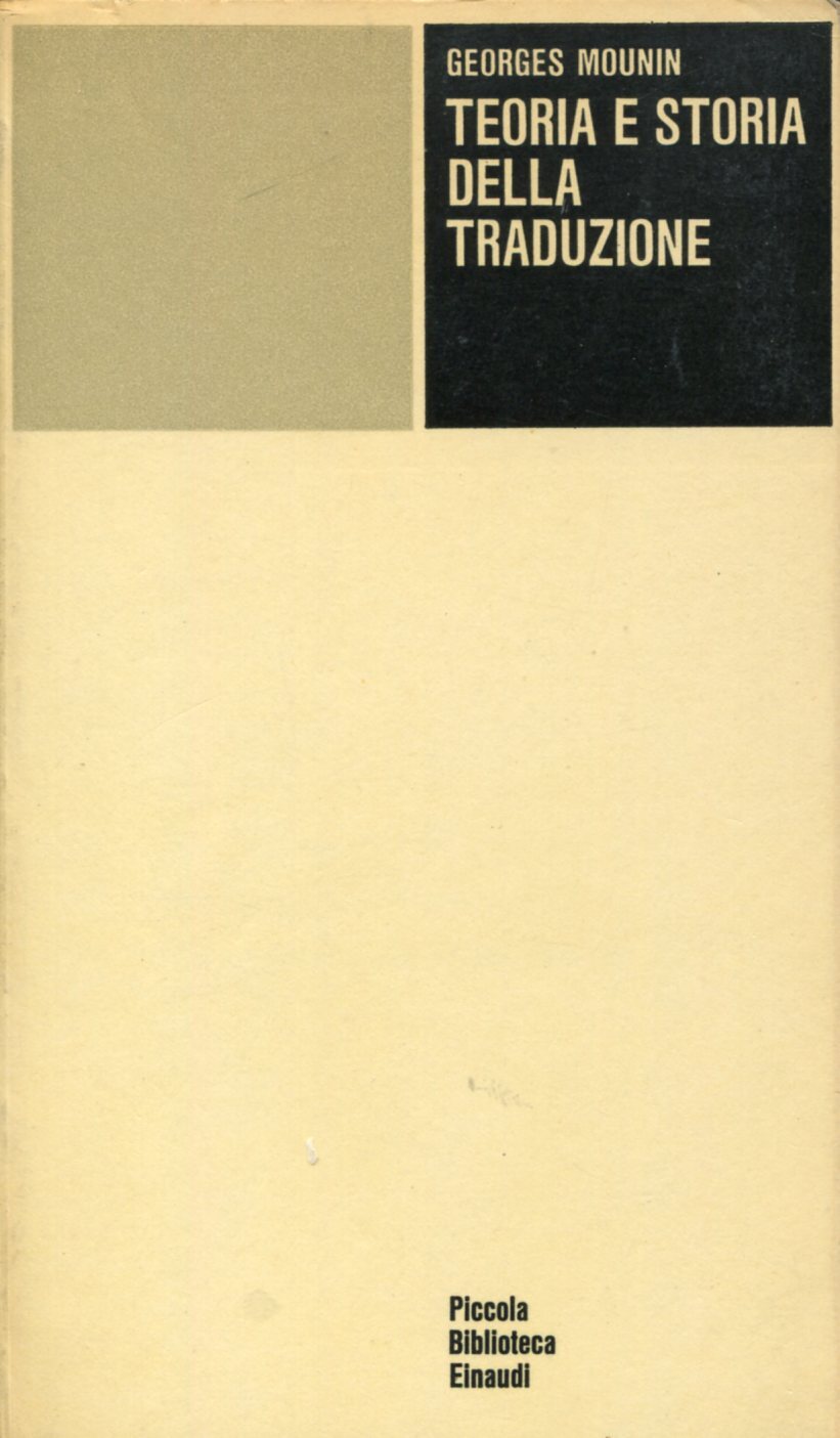 Teoria e storia della traduzione