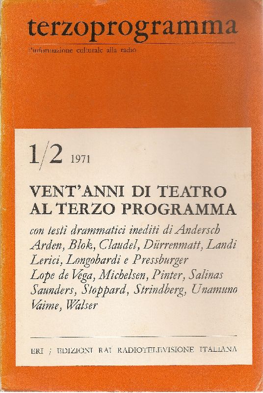Terzoprogramma. N. 1/2, 1971