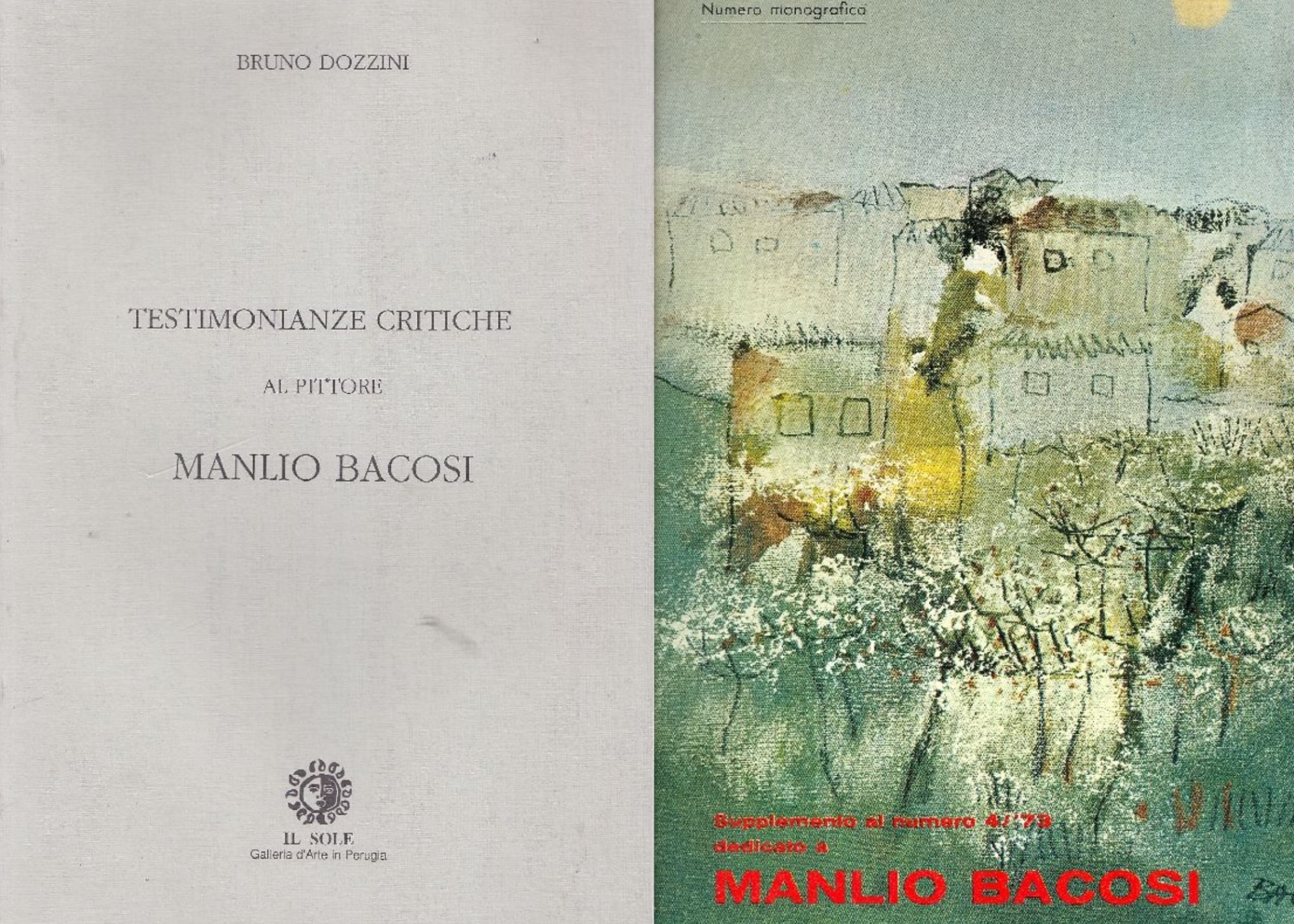 Testimonianze critiche al pittore Manlio Bacosi