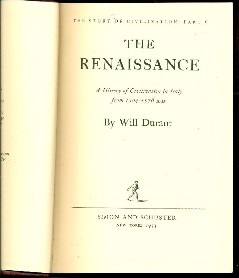 The Story of Civilization: Part V. The Renaissance