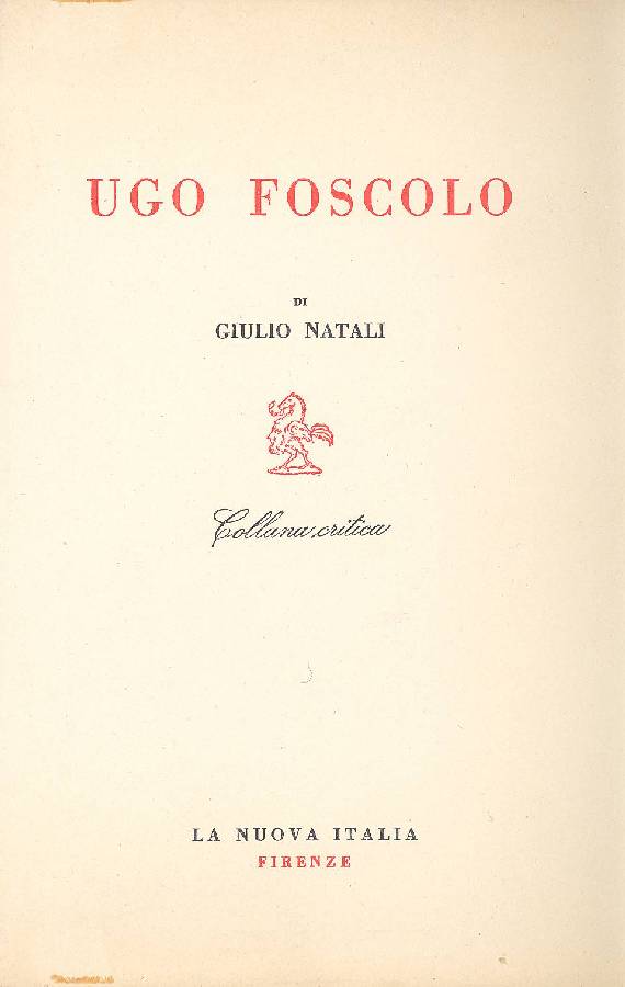 Ugo Foscolo