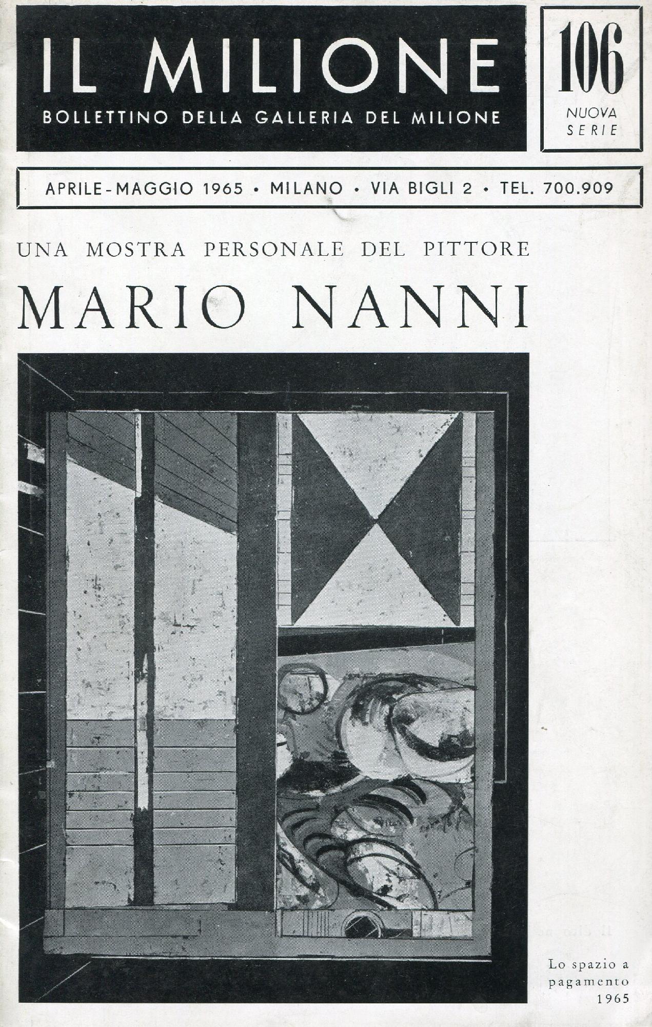 Una mostra personale del pittore Mario Nanni