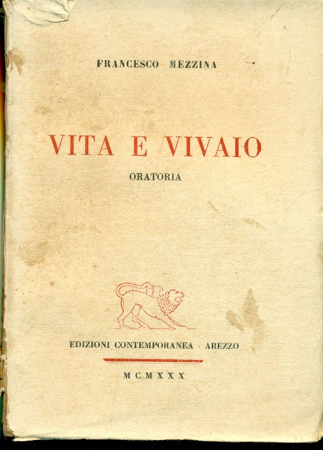 Vita e vivaio. Oratoria