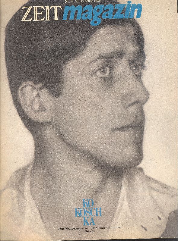 Zeit Magazin. Kokoschka. N. 9. 21 Februar 1986
