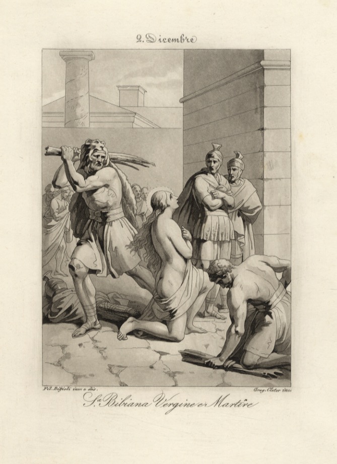 2 dicembre. S.a Bibiana Vergine e Martire.