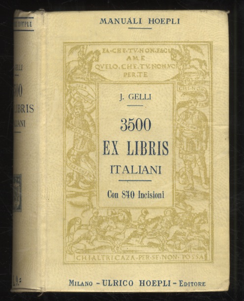3500 ex libris italiani. Illustrati con 755 figure e da …