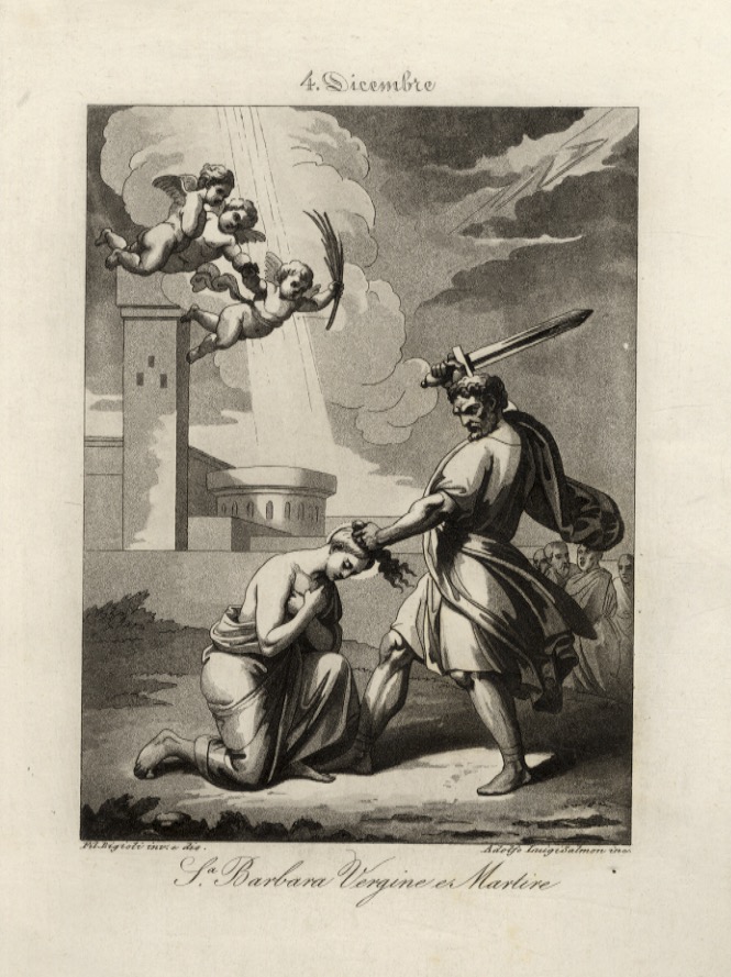 4 dicembre. S.a Barbara Vergine e Martire.