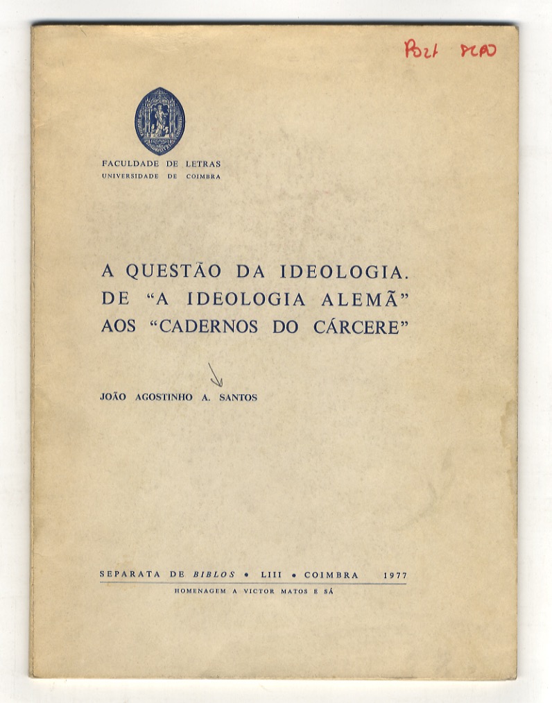 A questão da ideologia: de "A ideologia Alemã" aos "Cadernos …