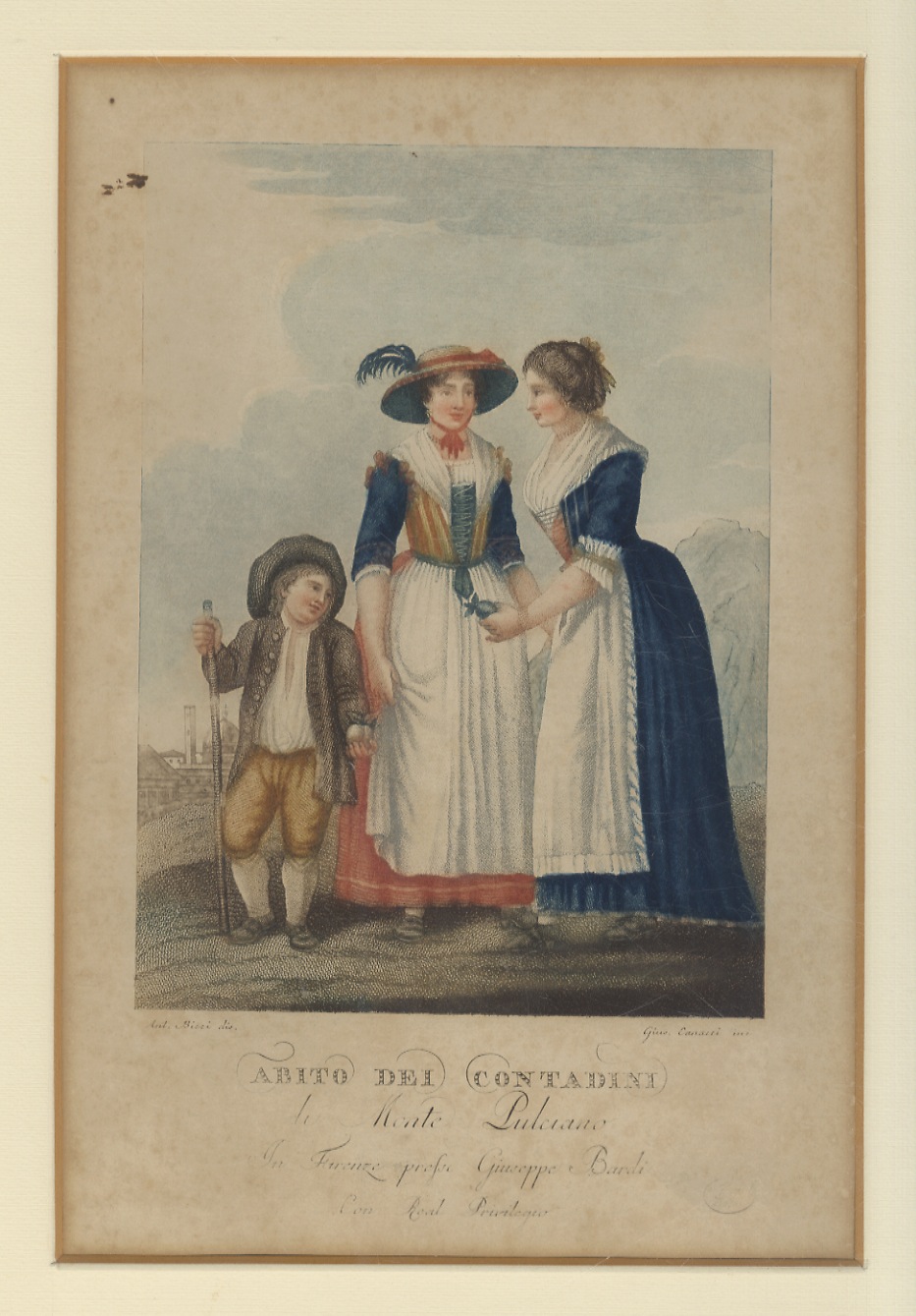 Abito dei contadini di Monte Pulciano. [Tavola proveniente dall'album “I …