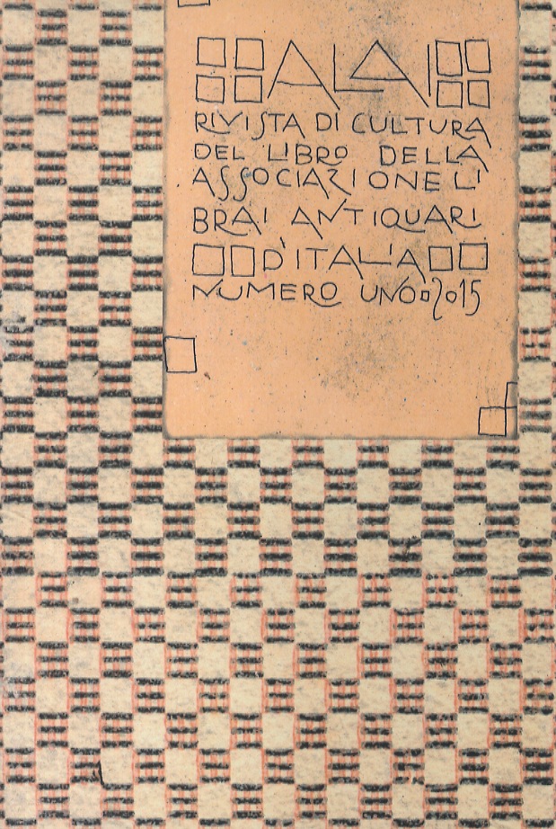 ALAI. Rivista di cultura del libro. Numero 1 - Anno …