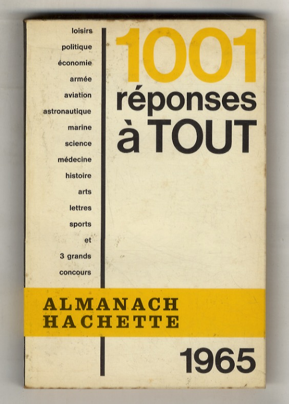 ALMANACH Hachette 1965. 1001 réponses à tout.