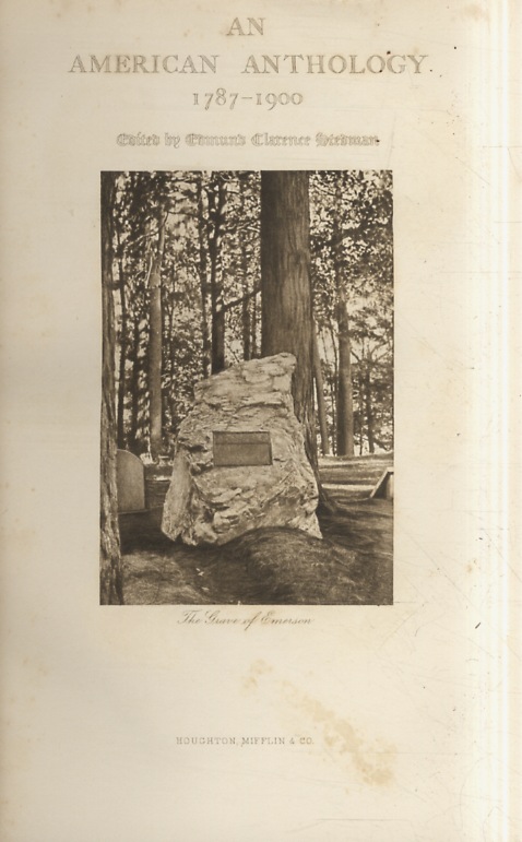 An American Anthology 1787-1899. Selections illustrating the Editor's Critical Review …