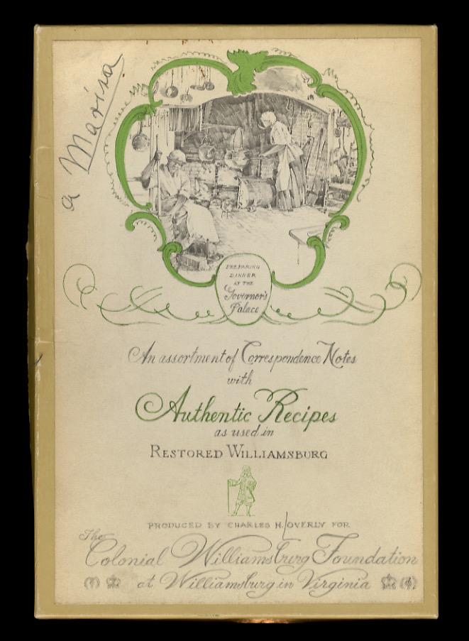 An assortment of Correspondence Notes with Authentic Recipes as used …