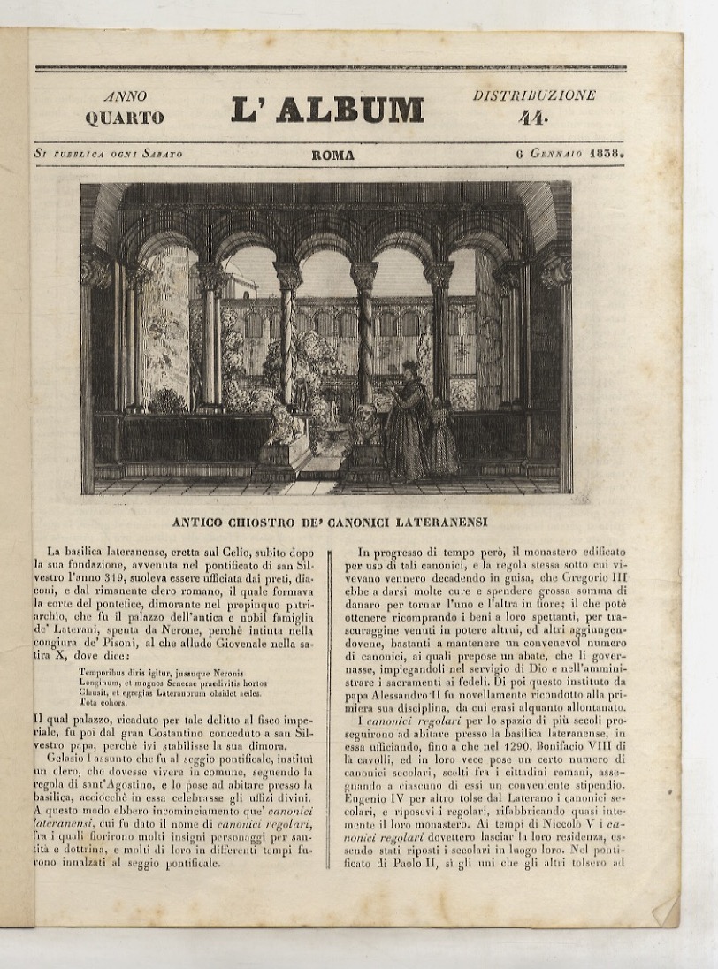 Antico chiostro de' canonici lateranensi.