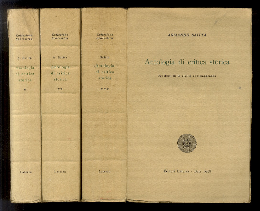 Antologia di critica storica.Problemi della civiltà medievale. I: problemi della …