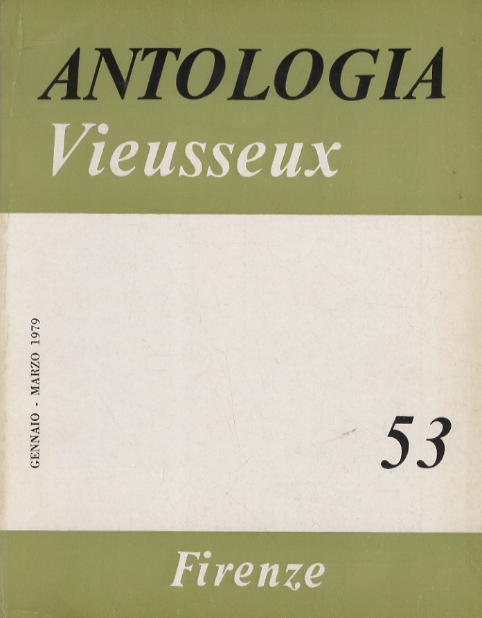 ANTOLOGIA Vieusseux. Giornale di scienze, lettere e arti. Anno XIV, …