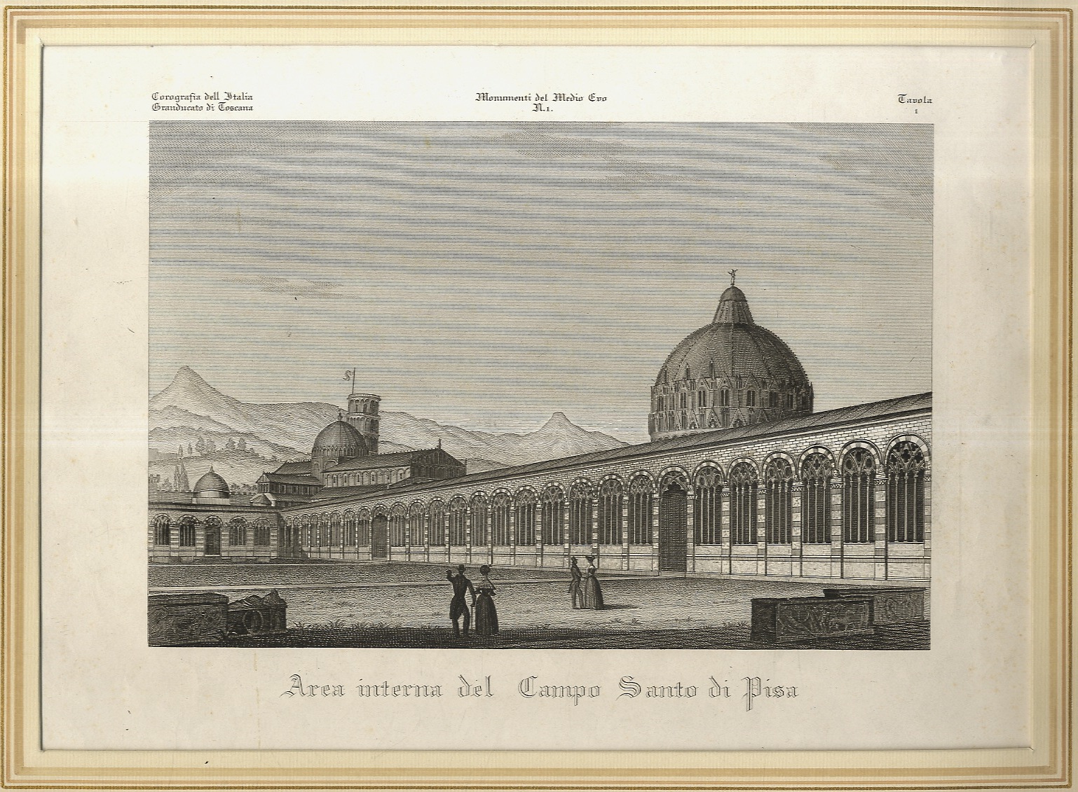 Area interna del Campo Santo di Pisa.