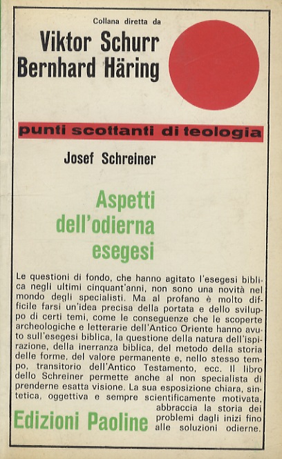 Aspetti dell'odierna esegesi. La Bibbia: parola di Dio o parola …