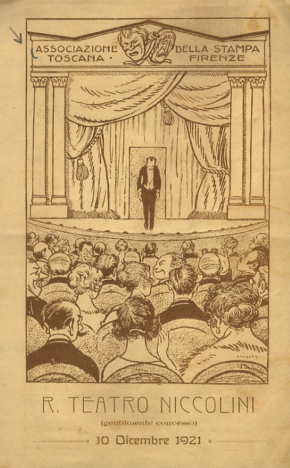 ASSOCIAZIONE della Stampa Toscana Firenze. R. Teatro Niccolini (gentilmente concesso) …