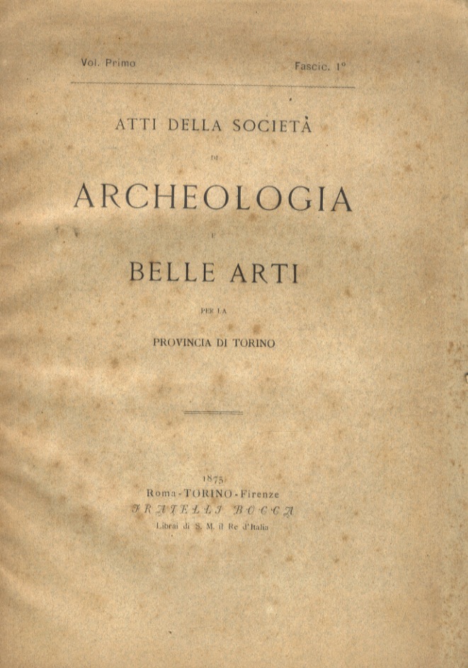 ATTI della Società di Archeologia e Belle Arti per la …