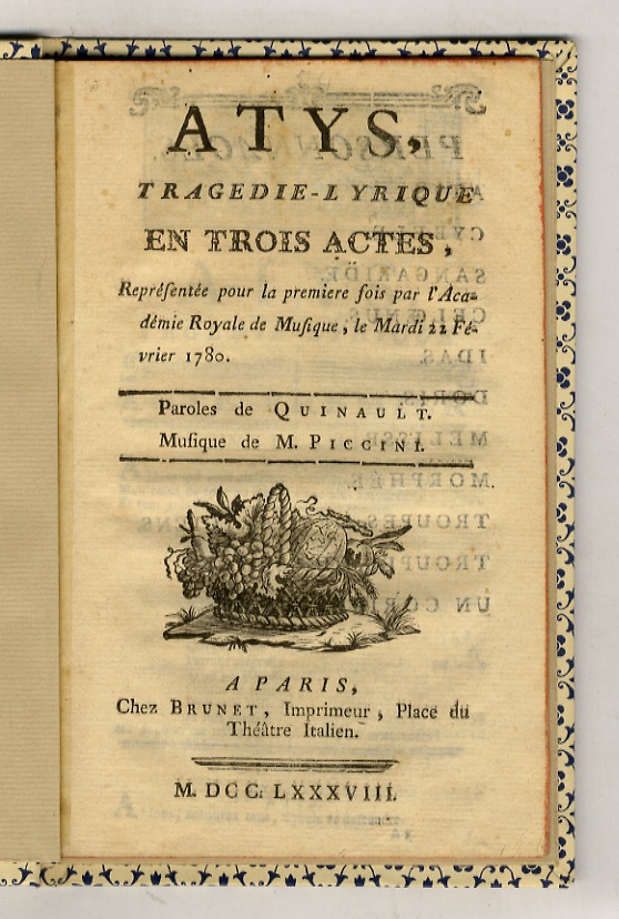 Atys, tragédie lyrique en trois actes. Représentée pour la première …