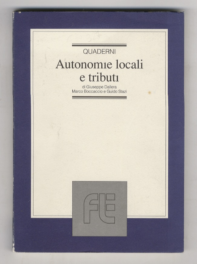 Autonomie locali e tributi.