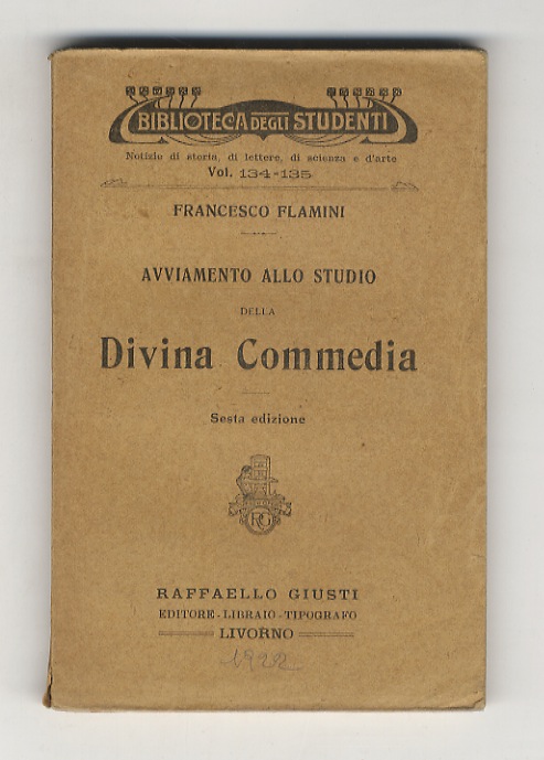 Avviamento allo studio della Divina Commedia. Sesta edizione.