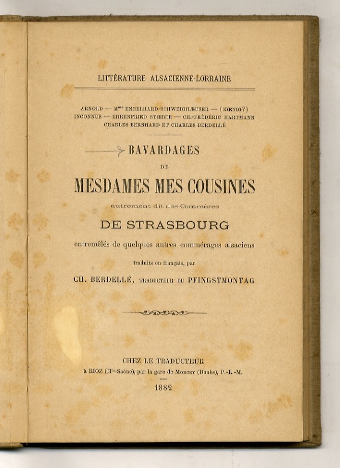 Bavardages de Mesdames mes cousines autrement dit des Commères de …