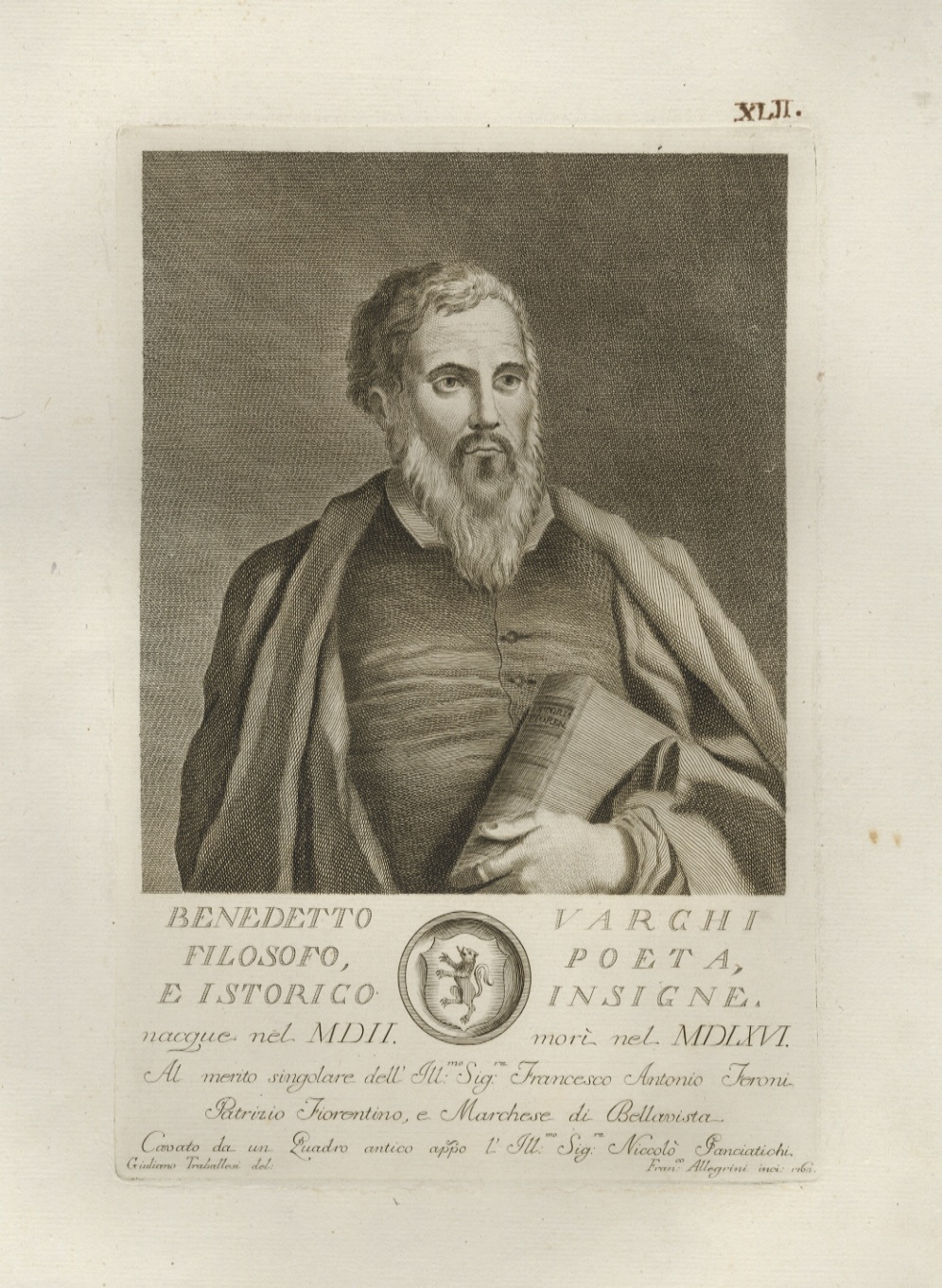 Benedetto Varchi, filosofo, poeta e istorico insigne [.].