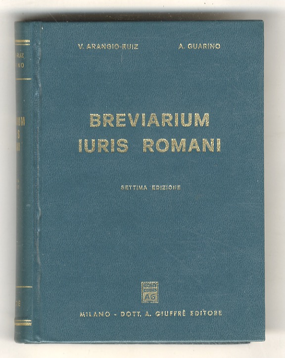 Breviarium iuris romani. Settima edizione.