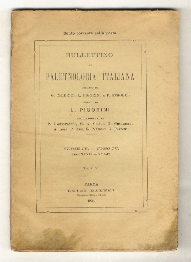 BULLETTINO di paletnologia italiana [.] Diretto da L. Pigorini Serie …
