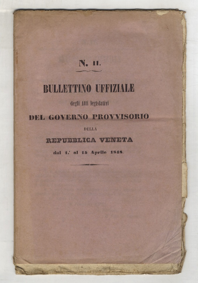 BULLETTINO uffiziale degli atti legislativi del governo provvisorio della Repubblica …