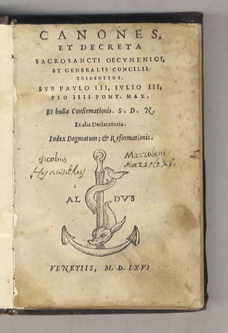 CANONES ET decreta sacrosanti oecumenici et generalis Concilii Tridentini sub …