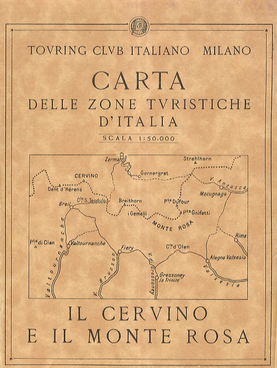 Carta delle zone turistiche d'Italia: Il Cervino e il Monte …