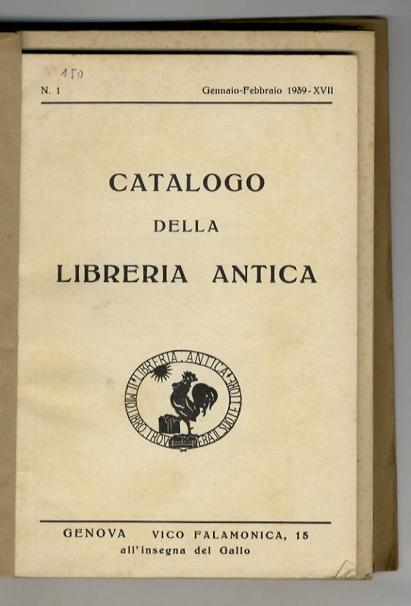 Catalogo della Libreria Antica, di Walter Micheloni - Genova, Vico …