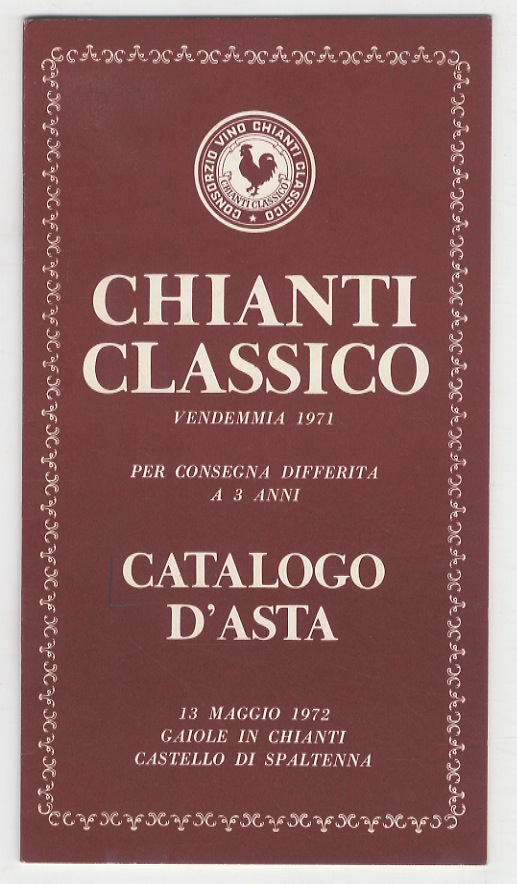 Chianti classico: vendemmia 1971, in botti esistenti nelle cantine delle …