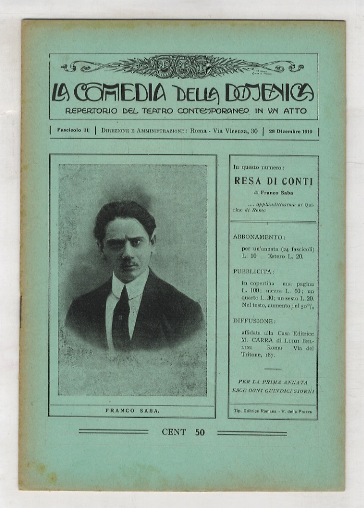 Commedia (La) della Domenica. Repertorio del teatro contemporaneo in un …