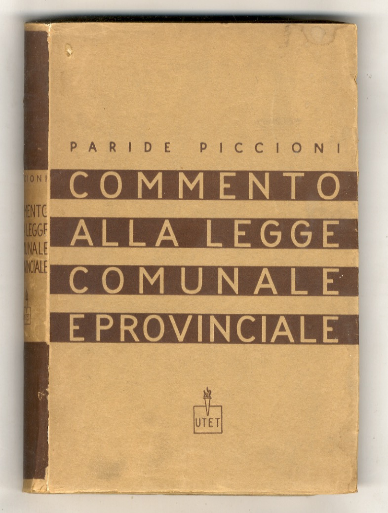 Commento alla legge comunale e provinciale. Testo unico 3 marzo …
