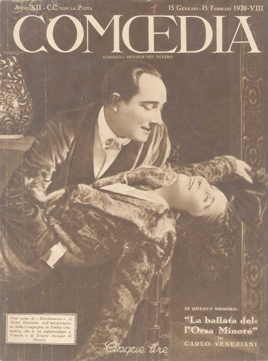 Comoedia. Periodico di commedie e di vita teatrale. (poi:) Rivista …