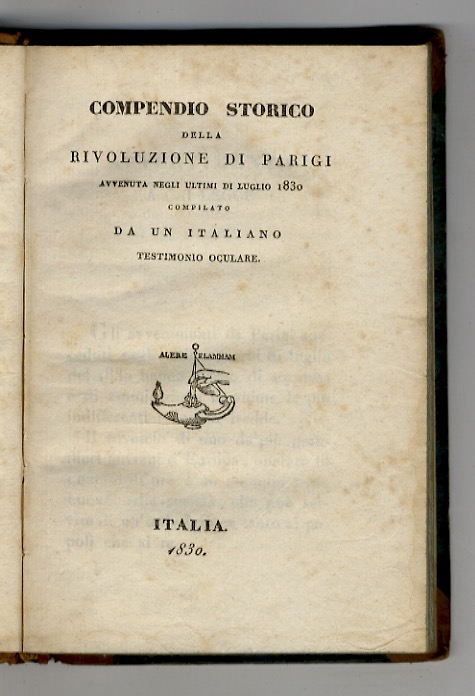 Compendio storico della Rivoluzione di Parigi avvenuta negli ultimi di …