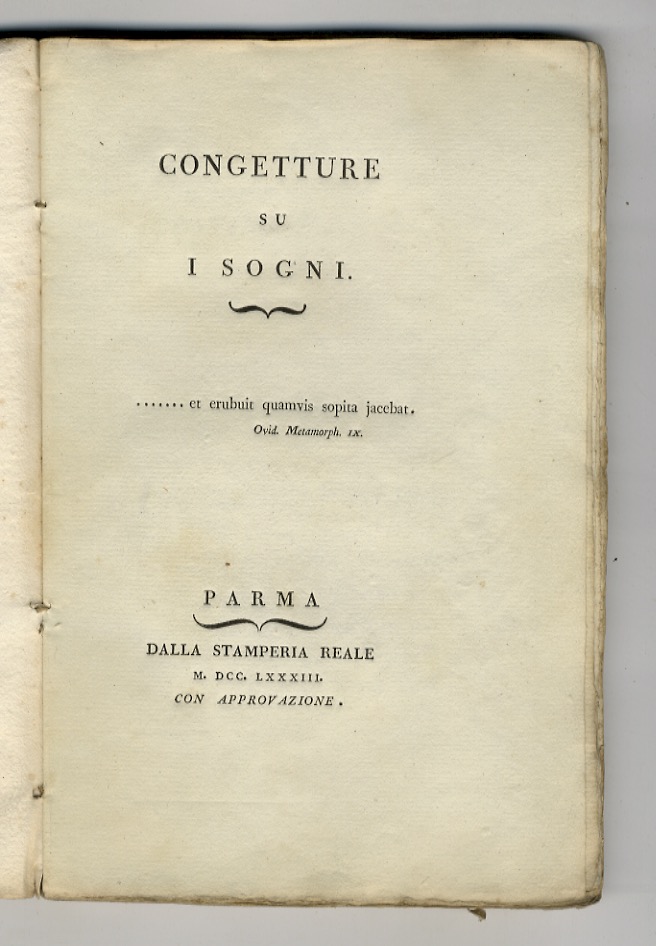 Congetture su i sogni.