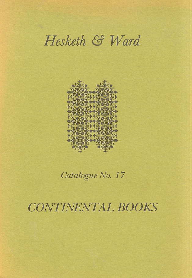 Continental books. Catalogue No. 17.