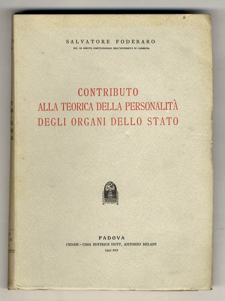 Contributo alla teorica della personalità degli organi dello stato.